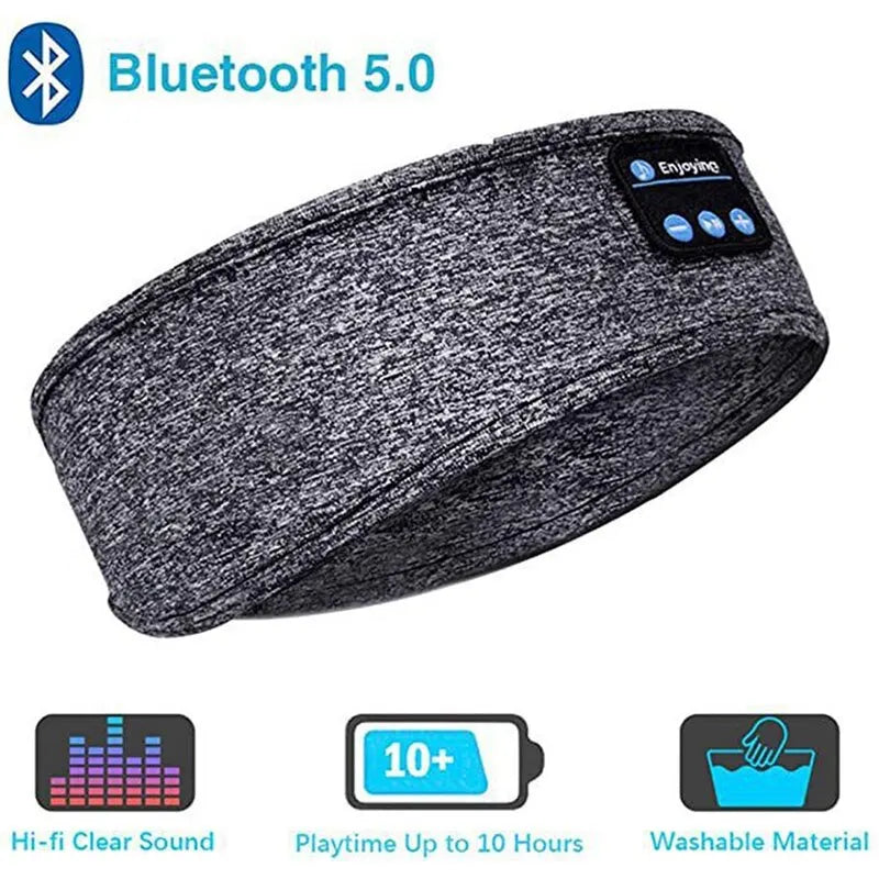 Bluetooth Sleep Headband β Wireless Headphones, Built-In Speakers, Comfortable Fabric, 10-Hour Battery Life