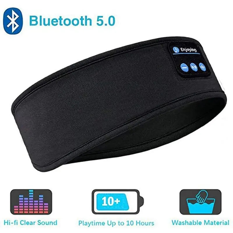 Bluetooth Sleep Headband β Wireless Headphones, Built-In Speakers, Comfortable Fabric, 10-Hour Battery Life